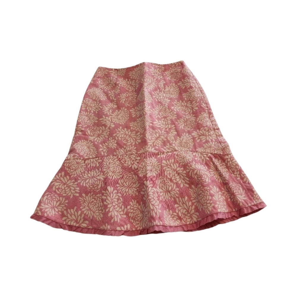 Sigrid Olsen linen blend floral cottage tulip midi skirt size 2‎ - Picture 2 of 5